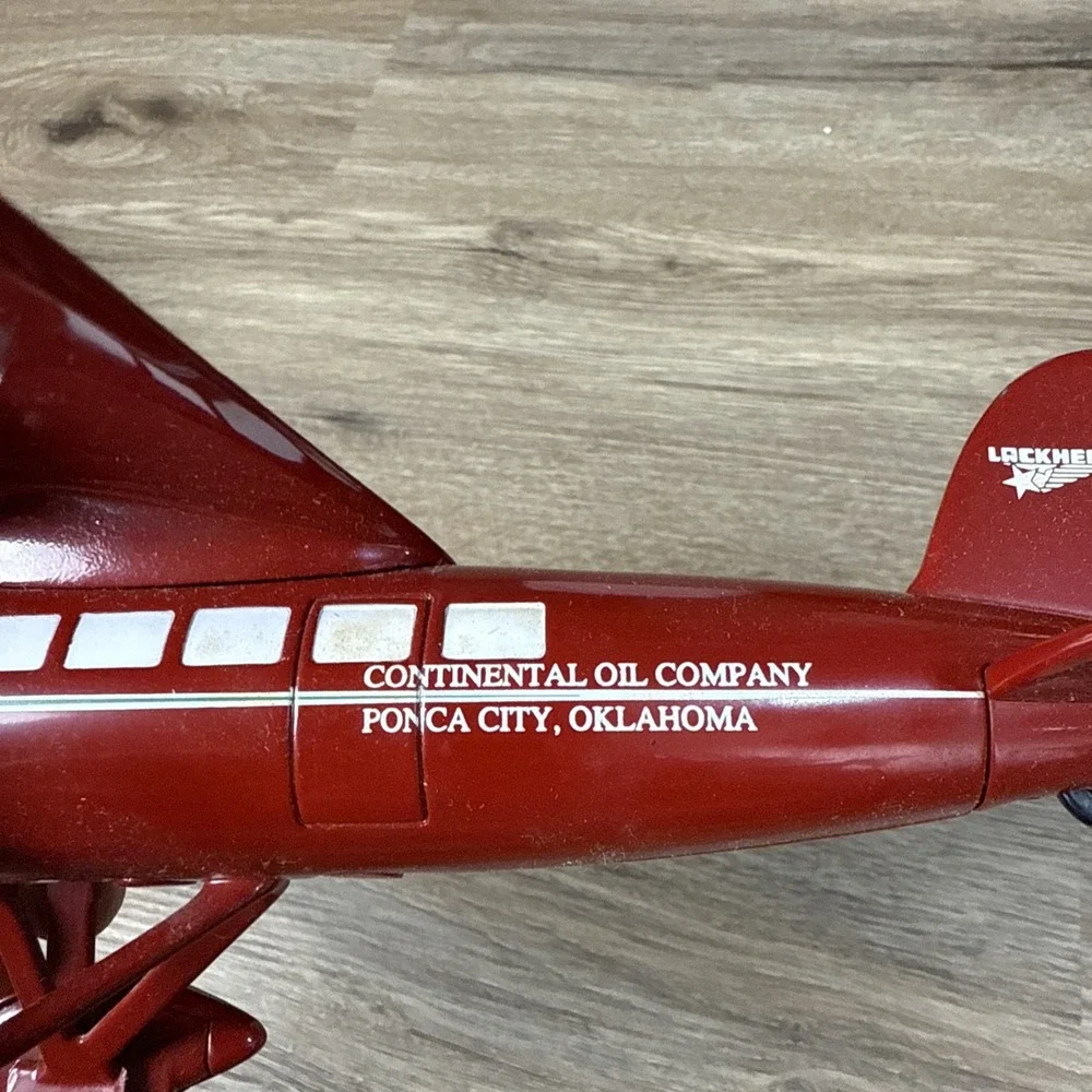 1932 Lockheed Vega 5C Special Conoco Diecast Plane Coin‎ Bank Limited Edition #8